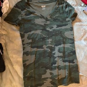 Army V Neck Top